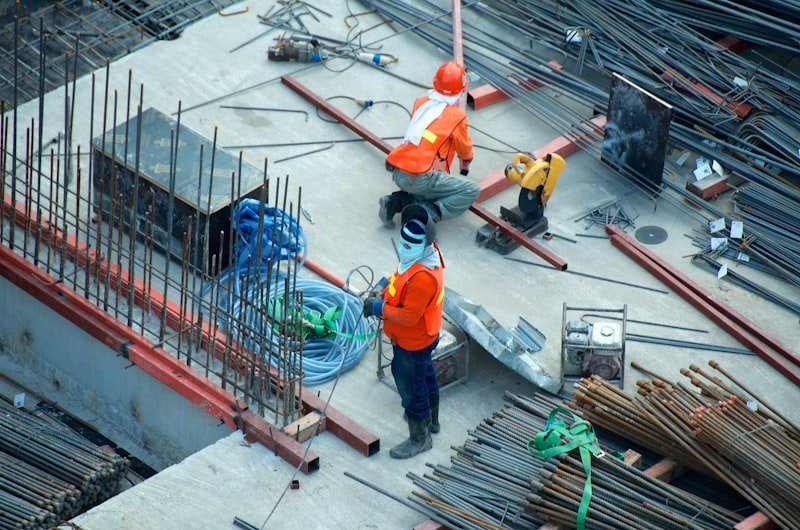 Chantier de construction professionnel